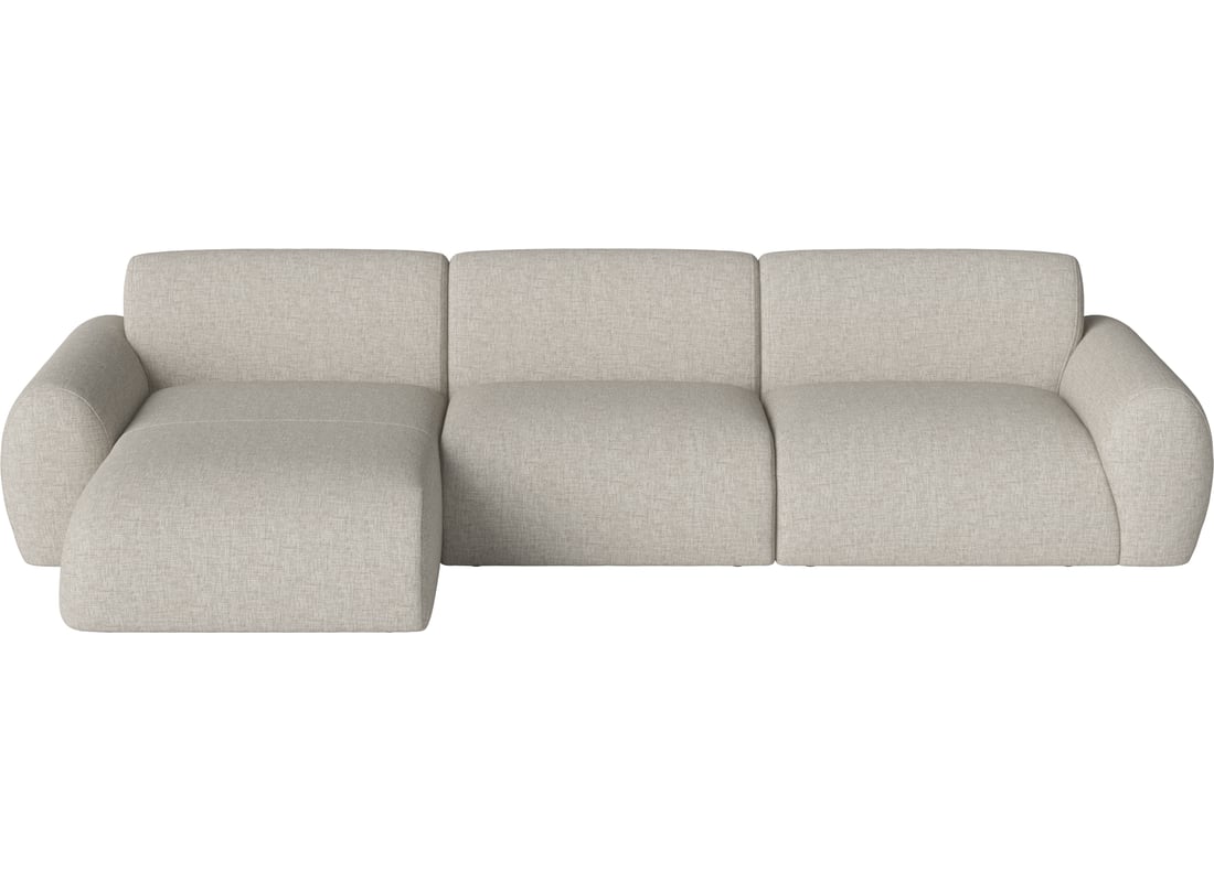 Bolia Canapea Modulară Núvol cu 3 Module, Mic Colț și Șezlong - Stânga Nantes - Țesătură Netedă, Nisip 321×111×73 cm 2