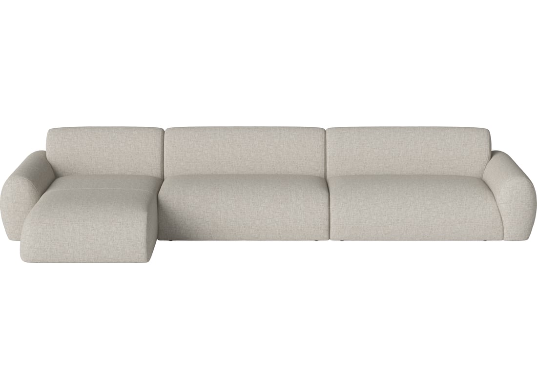Bolia Canapea Modulară Núvol cu 3 Module, Mare Colț și Șezlong - Stânga Nantes - Țesătură Netedă, Nisip 391×111×73 cm 2