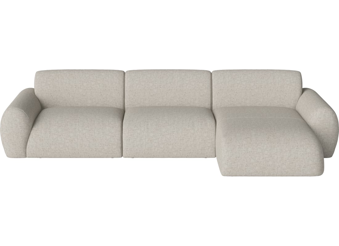 Bolia Canapea Modulară Núvol cu 3 Module, Mic Colț și Șezlong - Dreapta Nantes - Țesătură Netedă, Nisip 321×111×73 cm 2