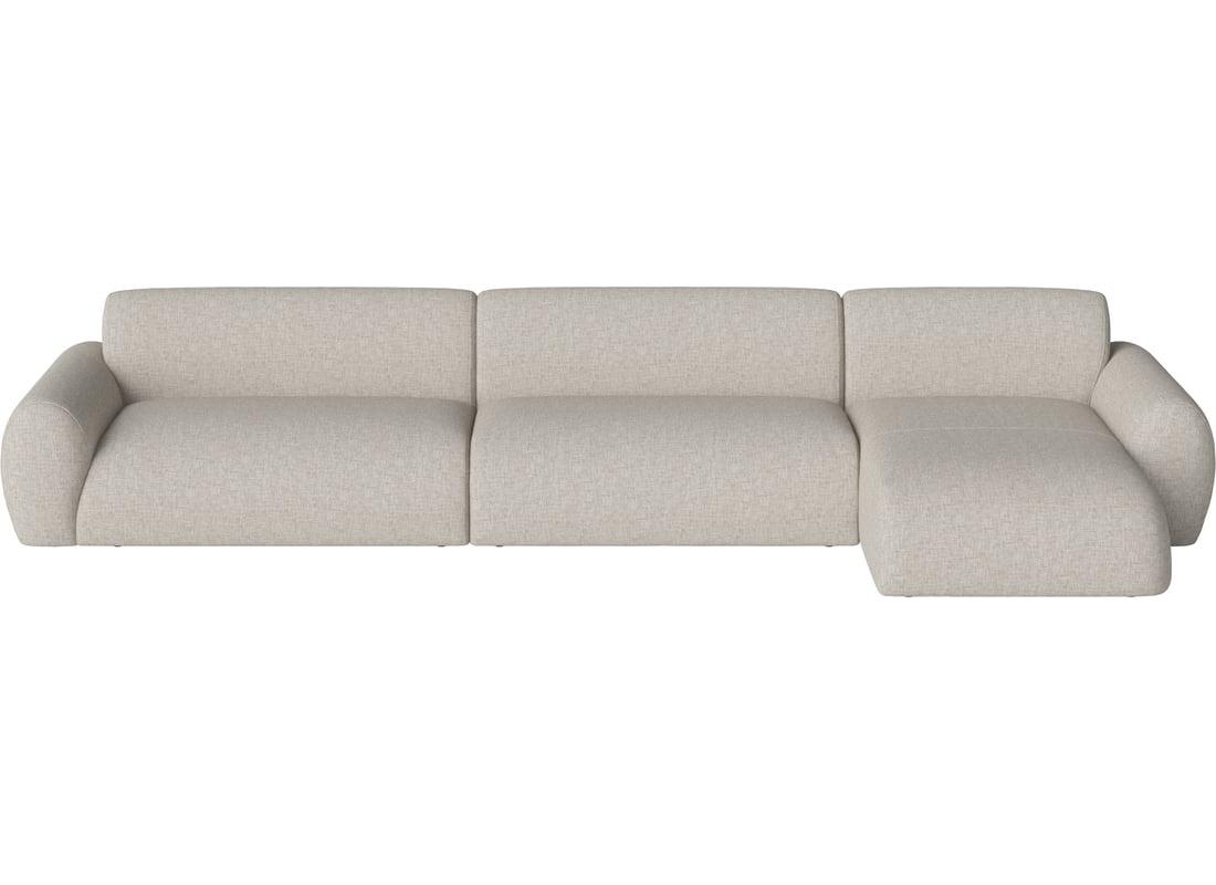 Bolia Canapea Modulară Núvol cu 3 Module, Mare Colț și Șezlong - Dreapta Nantes - Țesătură Netedă, Nisip 391×111×73 cm 2