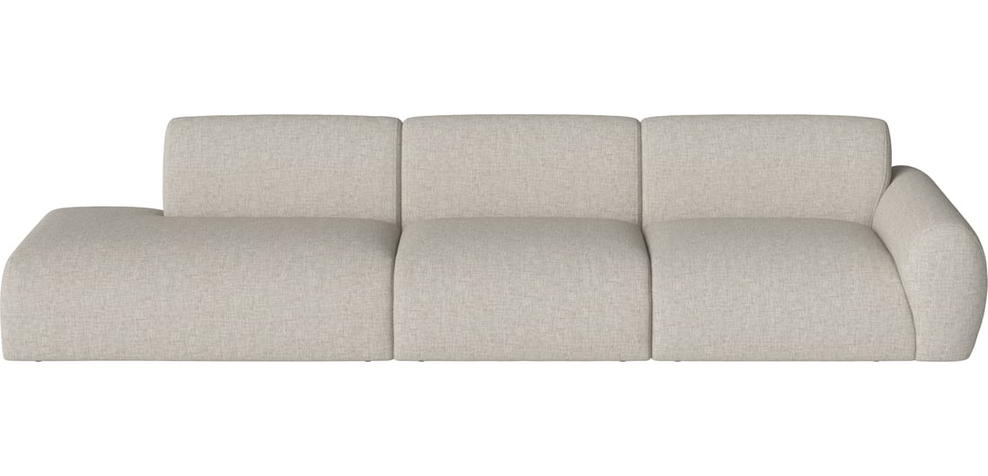 Bolia Canapea Modulară Núvol cu 3 Module, Mic Colț și Open-end - Stânga Nantes - Țesătură Netedă, Nisip 342×111×73 cm 1