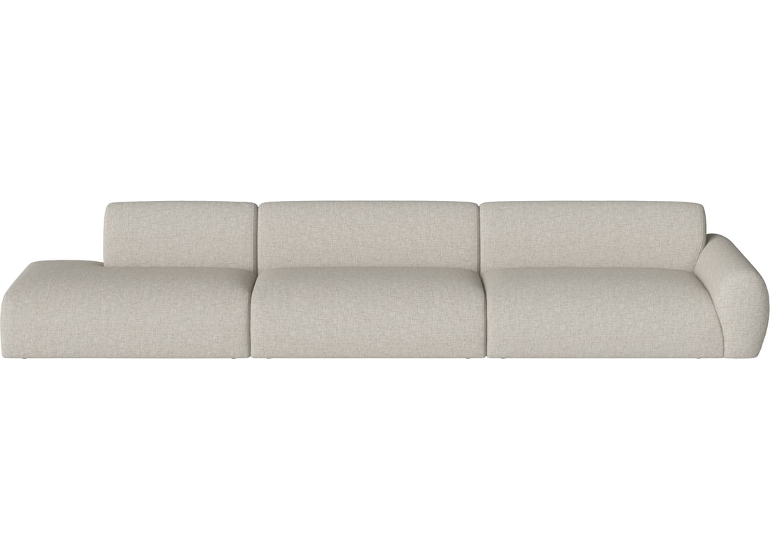 Bolia Canapea Modulară Núvol cu 3 Module, Mare Colț și Open-end - Stânga Nantes - Țesătură Netedă, Nisip 412×111×73 cm 2