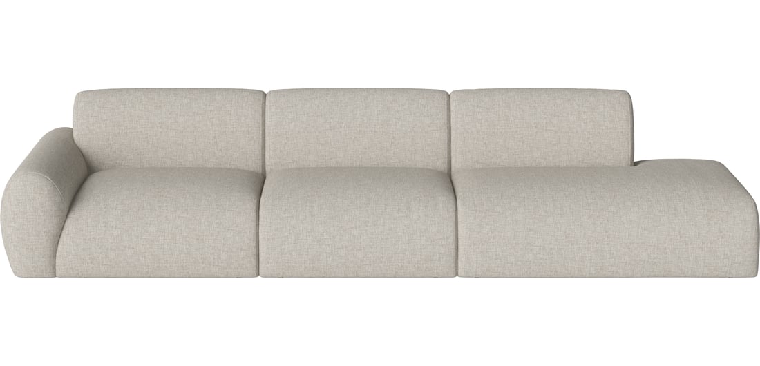 Bolia Canapea Modulară Núvol cu 3 Module, Mic Colț și Open-end - Dreapta Nantes - Țesătură Netedă, Nisip 342×111×73 cm 1