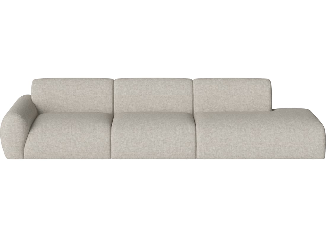 Bolia Canapea Modulară Núvol cu 3 Module, Mic Colț și Open-end - Dreapta Nantes - Țesătură Netedă, Nisip 342×111×73 cm 2