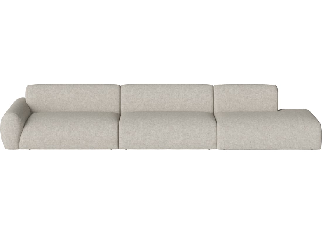 Bolia Canapea Modulară Núvol cu 3 Module, Mare Colț și Open-end - Dreapta Nantes - Țesătură Netedă, Nisip 412×111×73 cm 2