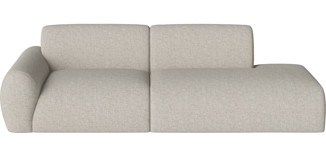 Bolia Canapea Modulară Núvol cu 2 Module, Mic Colț și Open-end - Dreapta Nantes - Țesătură Netedă, Nisip 251×111×73 cm 1