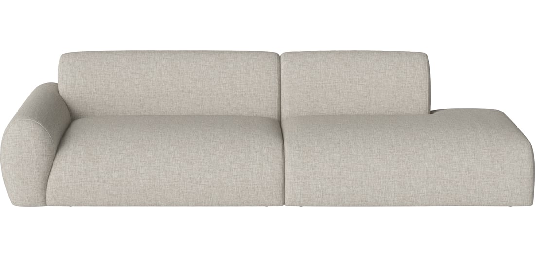 Bolia Canapea Modulară Núvol cu 2 Module, Mare Colț și Open-end - Dreapta Nantes - Țesătură Netedă, Nisip 286×111×73 cm 1