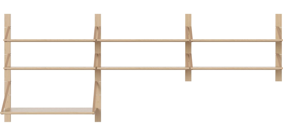 Bolia Combinație Living Strap 02 Stejar Alb Uluit Masiv 1