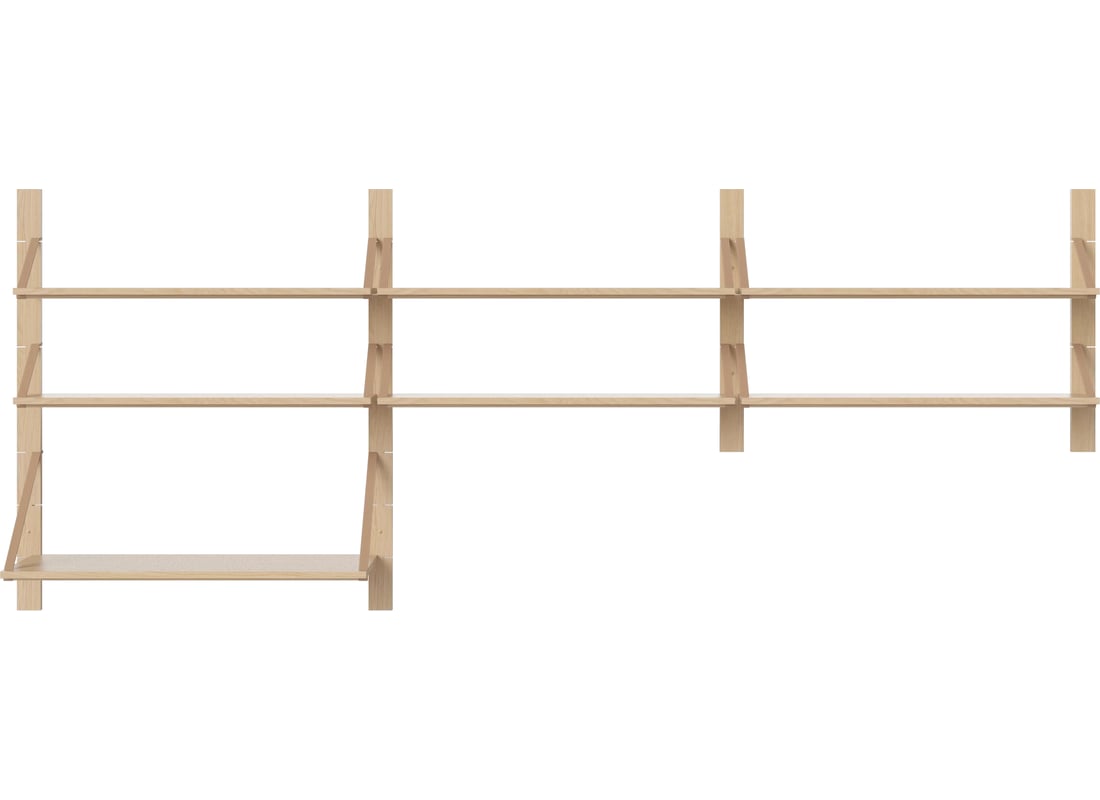 Bolia Combinație Living Strap 02 Stejar Alb Uluit Masiv 2