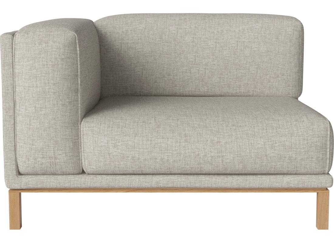 Bolia Modul de Spătar Cosy cu Braț Stânga Nantes - Țesătură Netedă, Nisip 124×94×75 cm 2