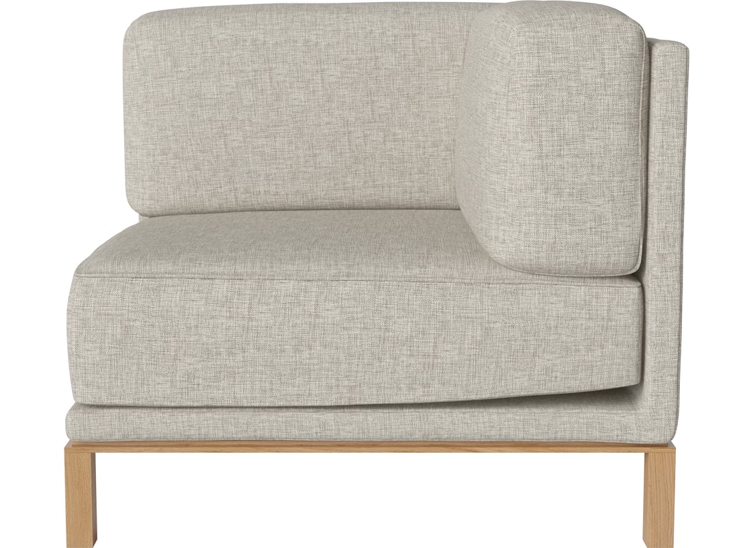 Bolia Modul Colț Dreapta Cosy Nantes - Țesătură Netedă, Nisip 94×94×75 cm 2