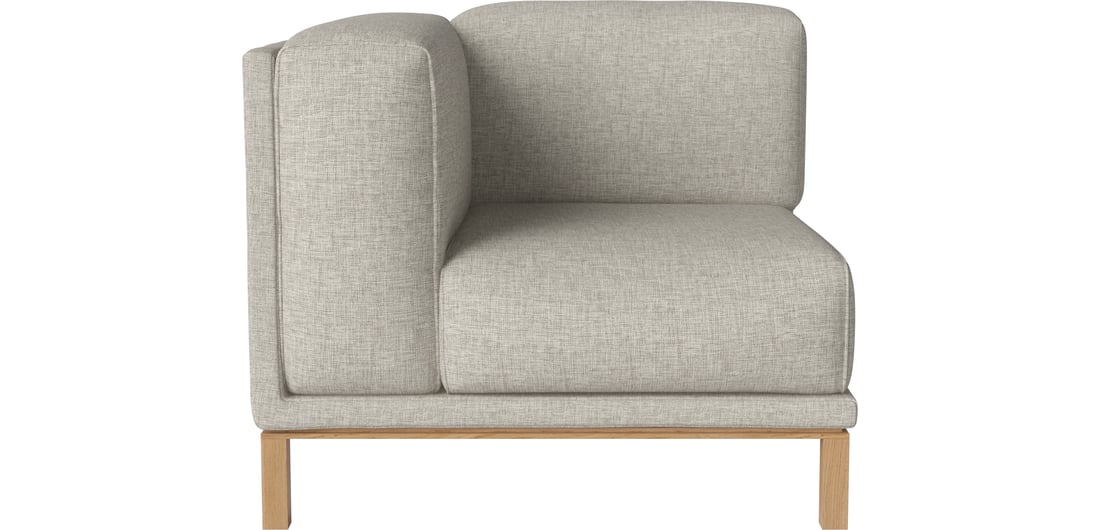Bolia Modul de Spătar Cosy cu Braț Stânga - Mic Nantes - Țesătură Netedă, Nisip 94×94×75 cm 1