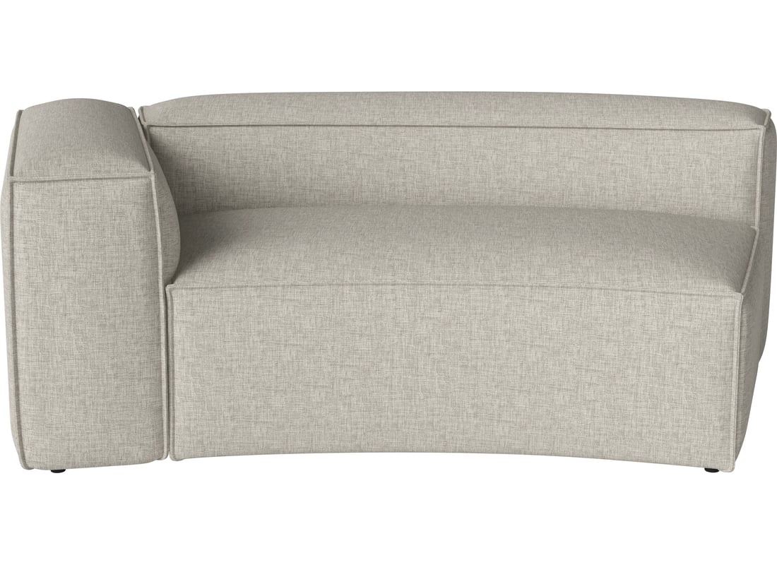 Bolia Canapea Modulară Curbată Cosima 100 cm cu Colț Mare - Stânga | Nantes - Țesătură Netedă, Nisip