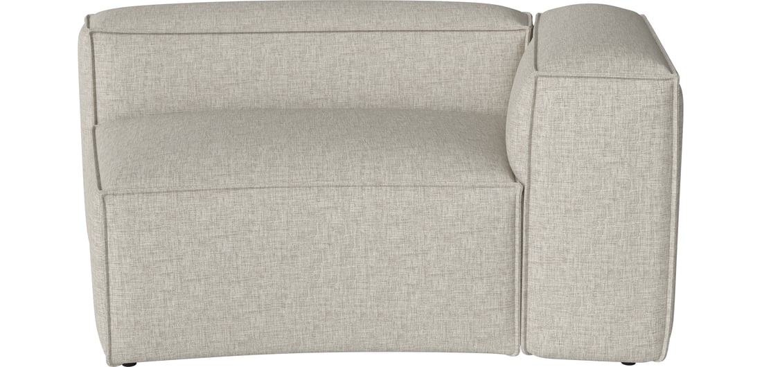 Bolia Canapea Modulară Curbată Cosima 100 cm cu Colț Mic - Dreapta | Nantes - Țesătură Netedă, Nisip