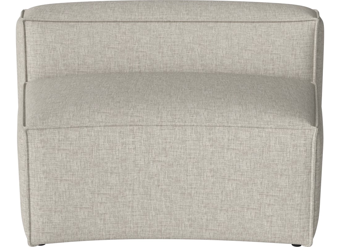 Bolia Modul Spătar Mic Curbat Cosima 100 cm Nantes - Țesătură Netedă, Nisip 2