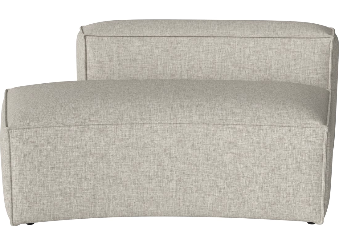 Bolia Modul Mic Curbat Cosima 100 cm cu Capăt Deschis - Stânga Nantes - Țesătură Netedă, Nisip 2