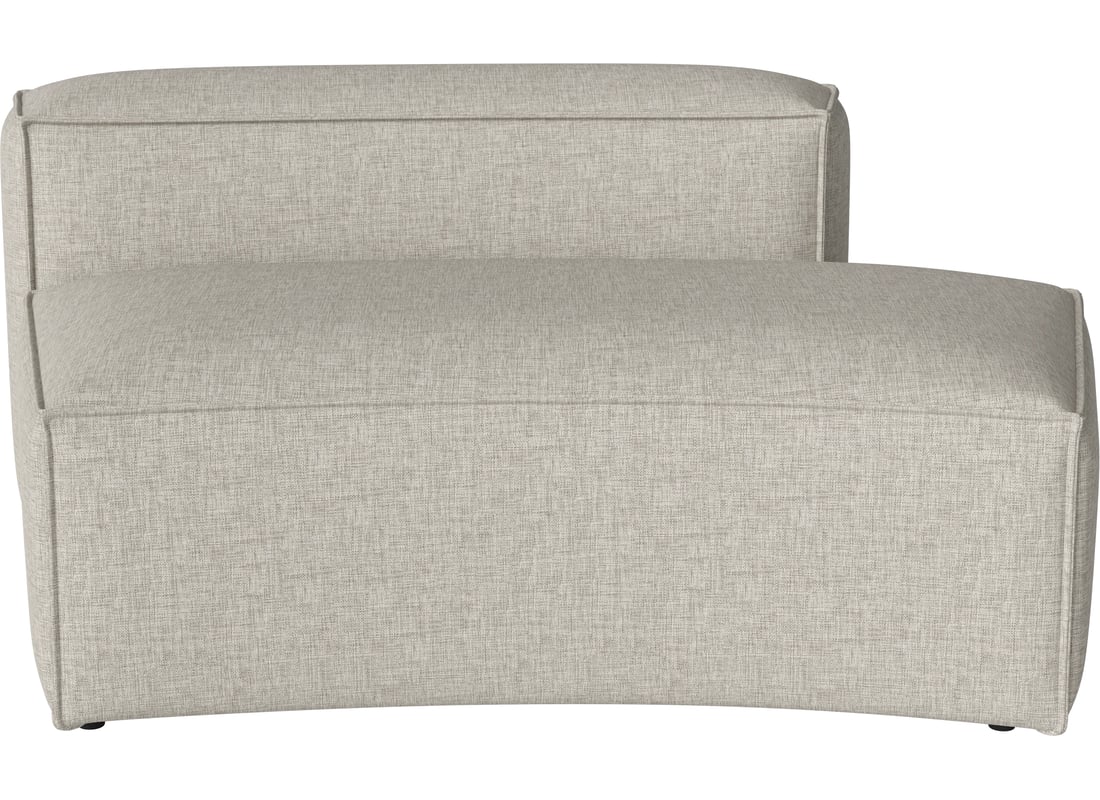Bolia Modul Mic Curbat Cosima 100 cm cu Capăt Deschis - Dreapta Nantes - Țesătură Netedă, Nisip 2