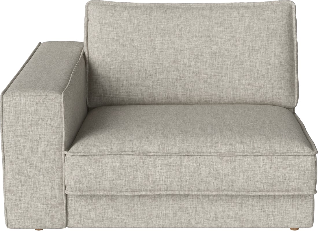 Bolia Modul Colț cu Brațe Noora - Stânga 125×127 cm Nantes - Țesătură Netedă, Nisip 125×127×80 cm 2