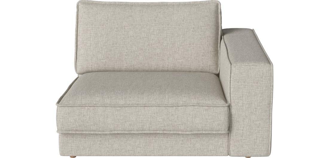 Bolia Modul Colț cu Brațe Noora - Dreapta 125×127 cm Nantes - Țesătură Netedă, Nisip 125×127×80 cm 1
