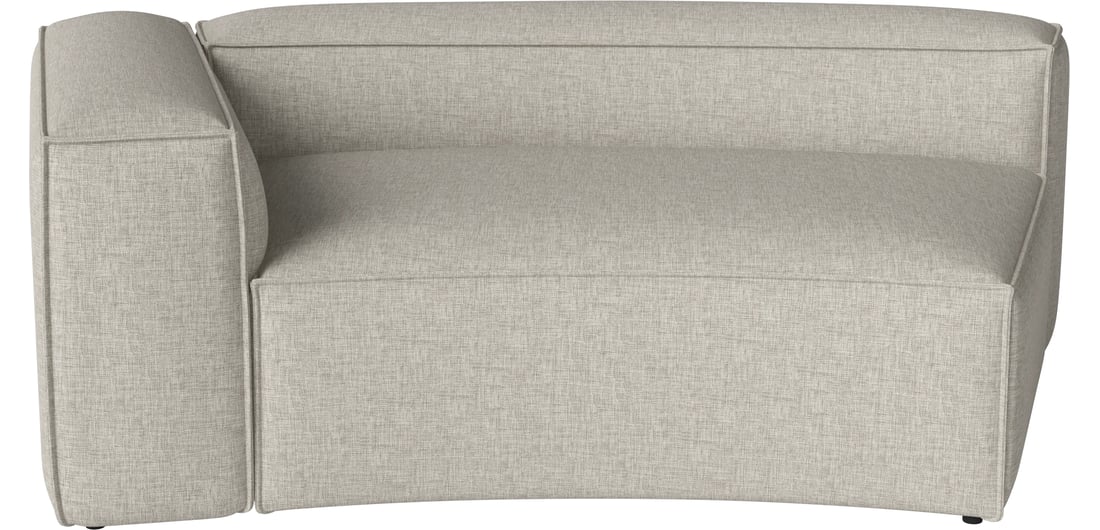 Bolia Colț Mare Curbat Cosima 120 cm - Stânga Nantes - Țesătură Netedă, Nisip 1