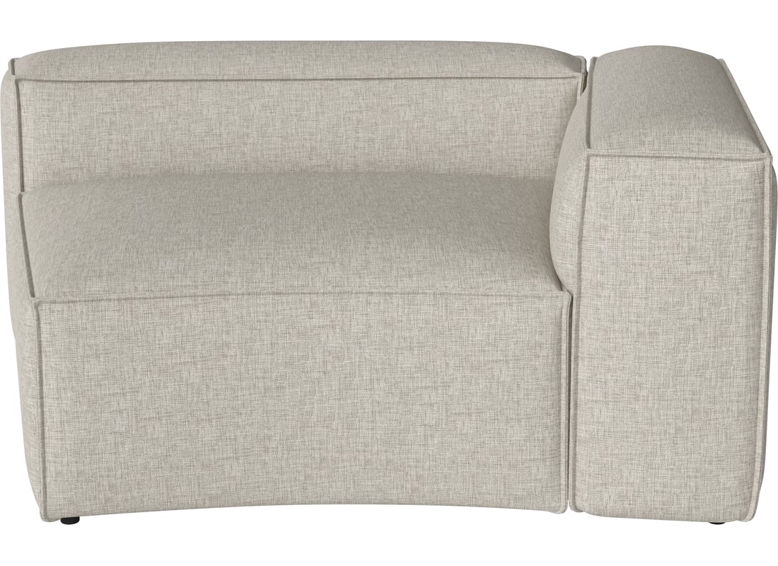 Bolia Colț Mic Curbat Cosima 120 cm - Dreapta Nantes - Țesătură Netedă, Nisip 2