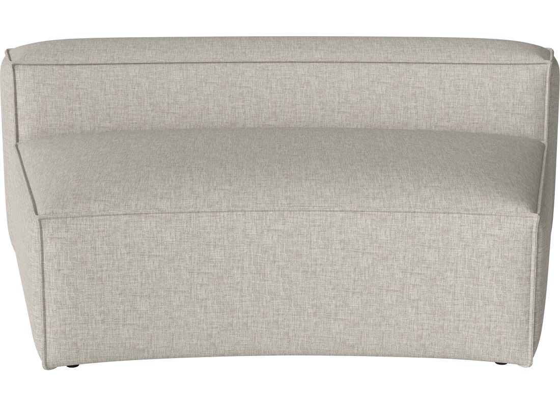 Bolia Modul Spătar Mare Curbat Cosima 120 cm Nantes - Țesătură Netedă, Nisip 2