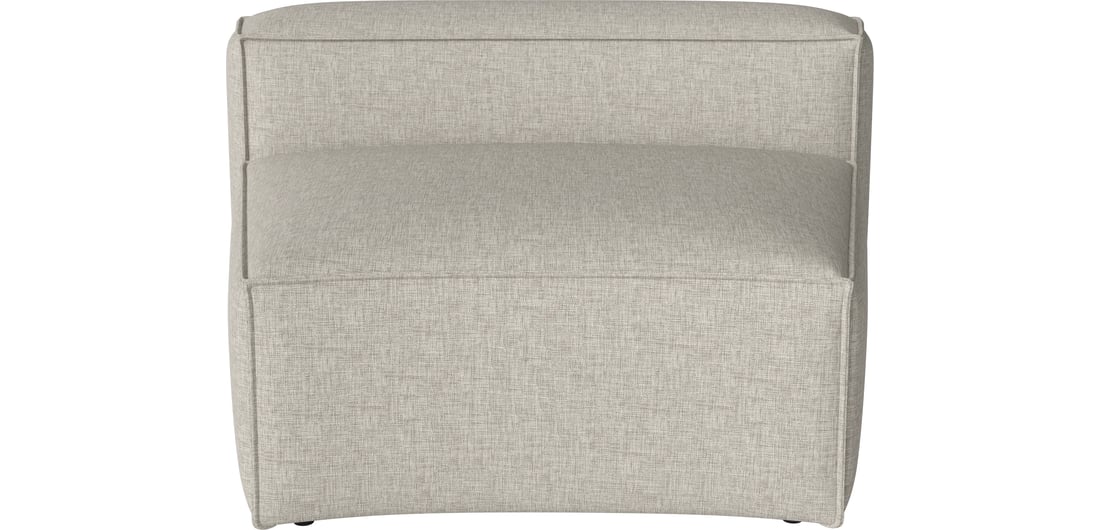 Bolia Modul Spătar Mic Curbat Cosima 120 cm Nantes - Țesătură Netedă, Nisip 1