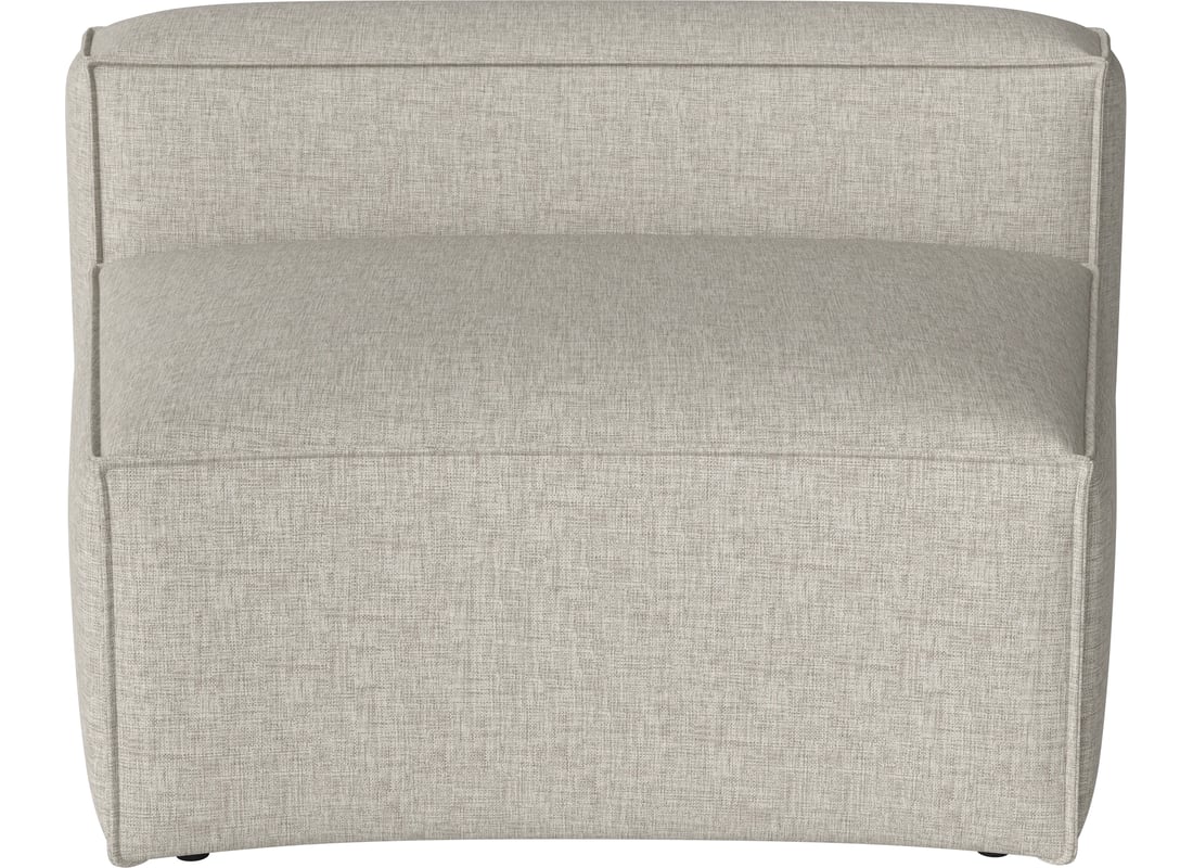 Bolia Modul Spătar Mic Curbat Cosima 120 cm Nantes - Țesătură Netedă, Nisip 2