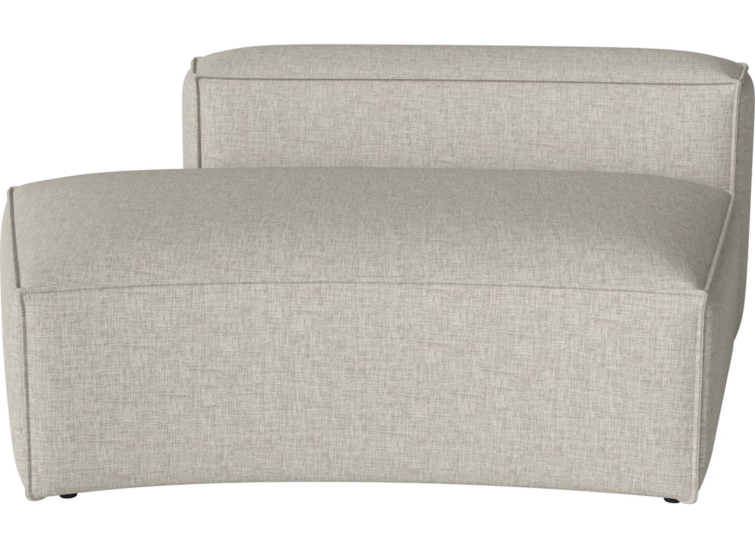 Bolia Modul Mic Curbat Cosima 120 cm cu Capăt Deschis - Stânga Nantes - Țesătură Netedă, Nisip 2