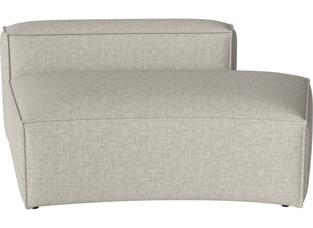 Bolia Modul Mic Curbat Cosima 120 cm cu Capăt Deschis - Dreapta Nantes - Țesătură Netedă, Nisip 2