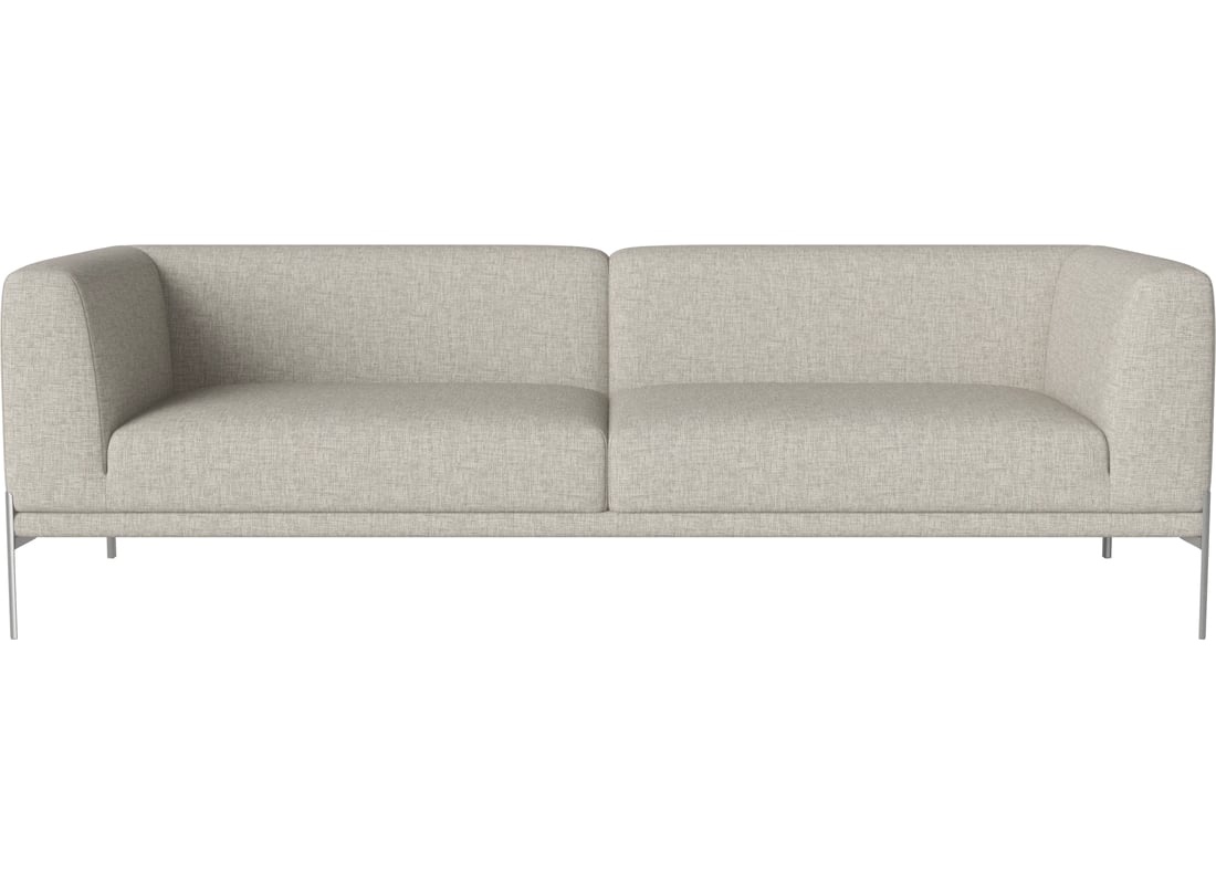 Bolia Canapea Caisa 3 Persoane Nantes - Țesătură Netedă, Nisip 242×91×73 cm 2