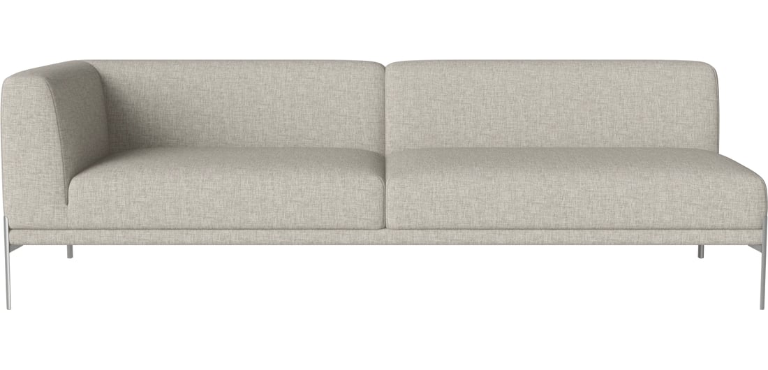 Bolia Modul Capăt de Canapea Caisa 3 Persoane - Stânga Nantes - Țesătură Netedă, Nisip 242×91×73 cm 1