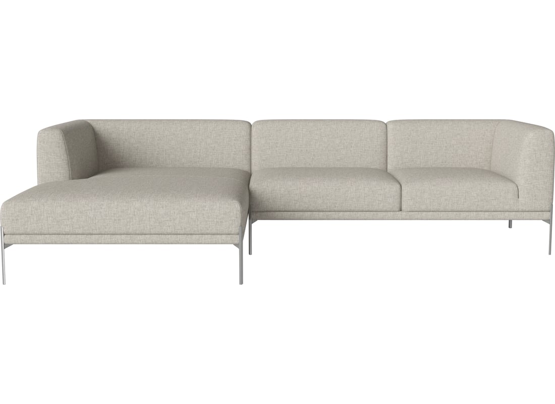 Bolia Canapea Caisa 3 Persoane cu Șezlong - Stânga Nantes - Țesătură Netedă, Nisip 303×161×73 cm 2