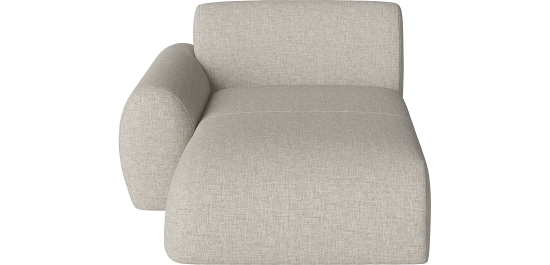 Bolia Șezlong Núvol - Stânga Nantes - Țesătură Netedă, Nisip 115x170x73 cm 1