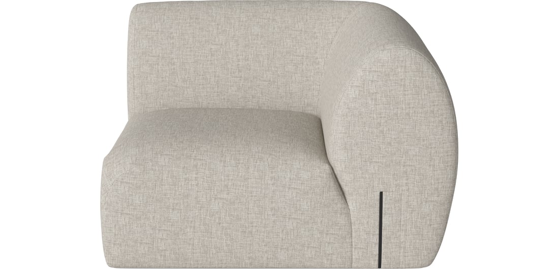 Bolia Modul de Colț Núvol Dreapta Nantes - Țesătură Netedă, Nisip 109×109×73 cm 1
