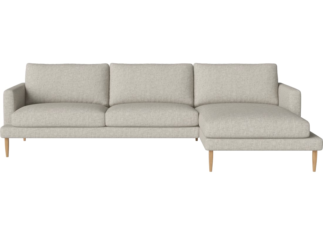 Bolia Canapea Slim Veneda 3½ Locuri cu Șezlong Dreapta Nantes - Țesătură Netedă, Nisip 276×156×83 cm 2