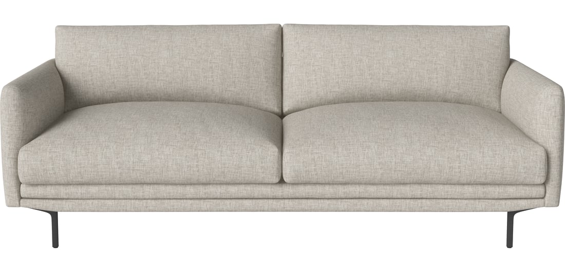 Bolia Canapea Lomi 2,5 Locuri Nantes - Țesătură Netedă, Nisip 205×101×75 cm 1