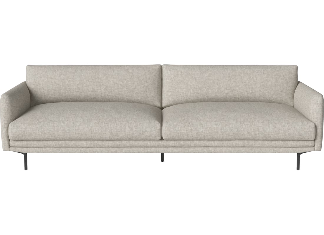 Bolia Canapea Lomi de 3 Persoane - Modulară Nantes - Țesătură Netedă, Nisip 250x101x75 cm 2