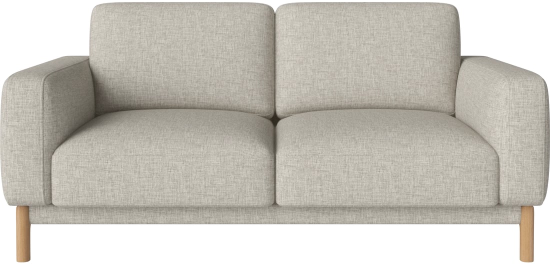 Bolia Canapea Chleo 2-Locuri Nantes - Țesătură Netedă, Nisip 173×95×79 cm 1