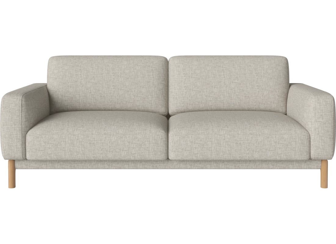 Bolia Canapea Chleo 2,5-Locuri Nantes - Țesătură Netedă, Nisip 209×95×79 cm 2