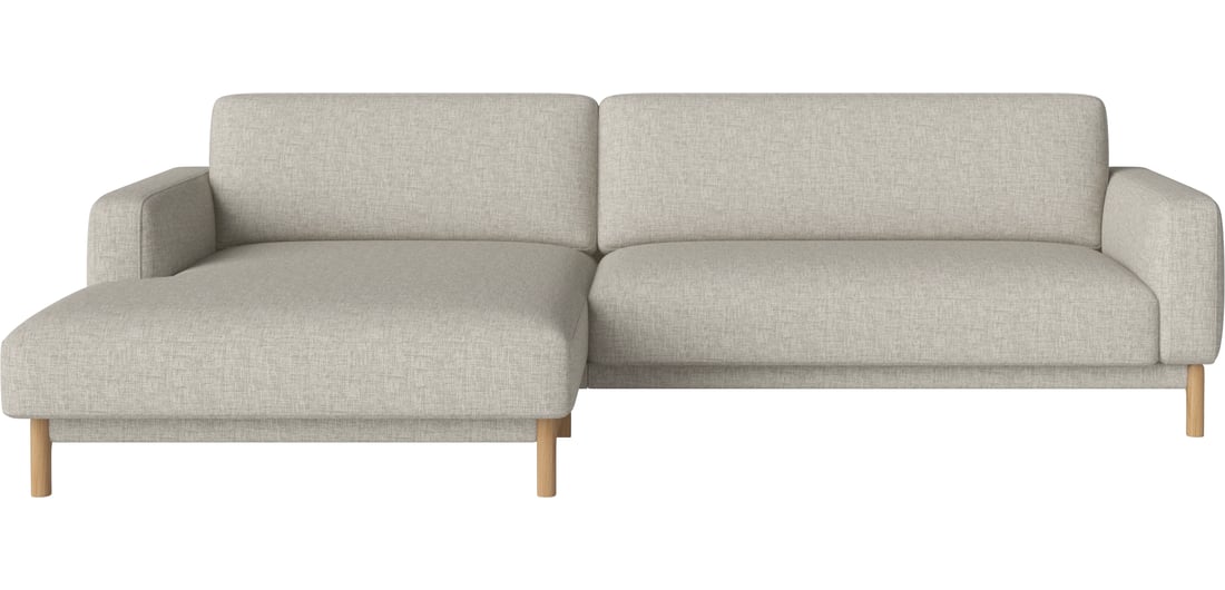 Bolia Canapea Chleo 2,5-Locuri cu Șezlong Stânga Nantes - Țesătură Netedă, Nisip 277×95×79 cm 1