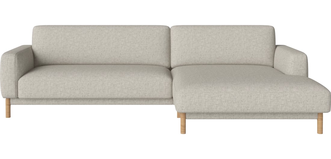 Bolia Canapea Chleo 2,5-Locuri cu Șezlong Dreapta Nantes - Țesătură Netedă, Nisip 277×95×79 cm 1