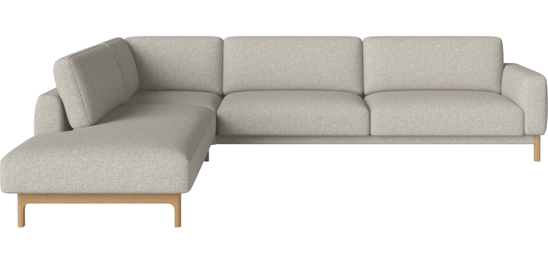 Bolia Canapea Colțar Chleo 6-Locuri cu Capăt Deschis Stânga Nantes - Țesătură Netedă, Nisip 270×95×79 cm 1