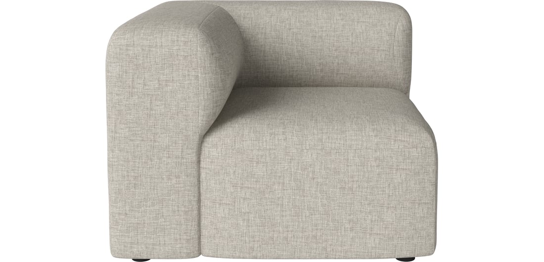 Bolia Modul de Colț Angle Mic - Stânga Nantes - Țesătură Fină, Nisip 86×86×67 cm 1