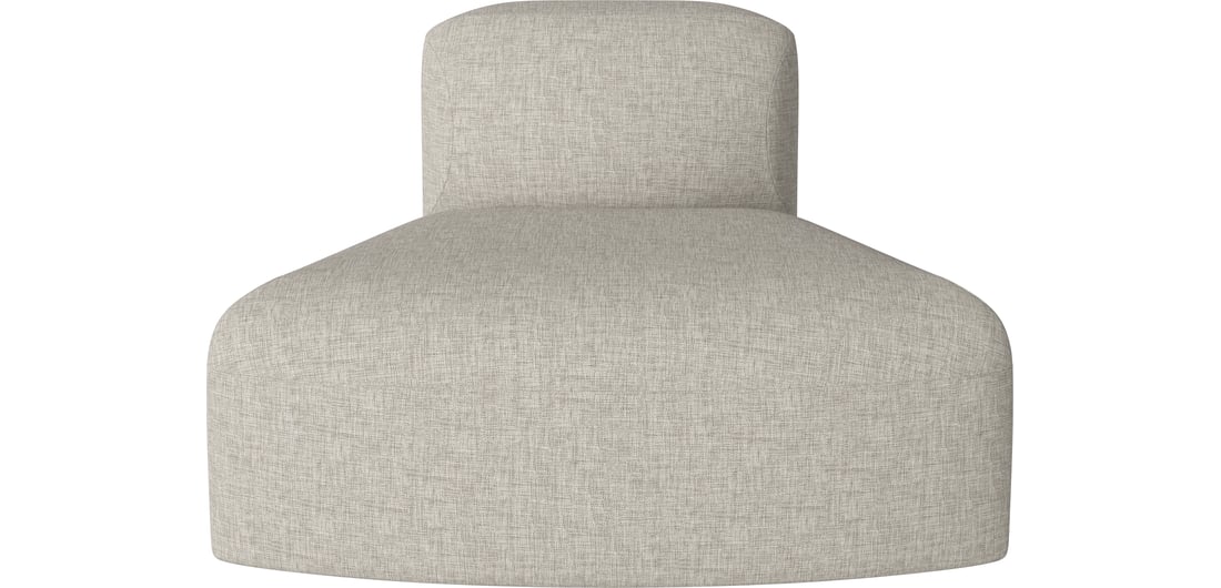 Bolia Modul de Spătar Curbat Angle Mic 45 Nantes - Țesătură Netedă, Nisip 95×88×67 cm 1