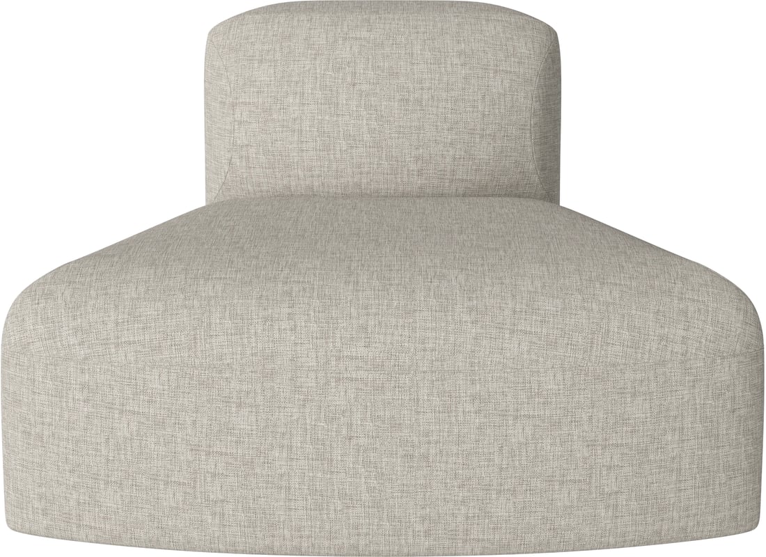 Bolia Modul de Spătar Curbat Angle Mic 45 Nantes - Țesătură Netedă, Nisip 95×88×67 cm 2