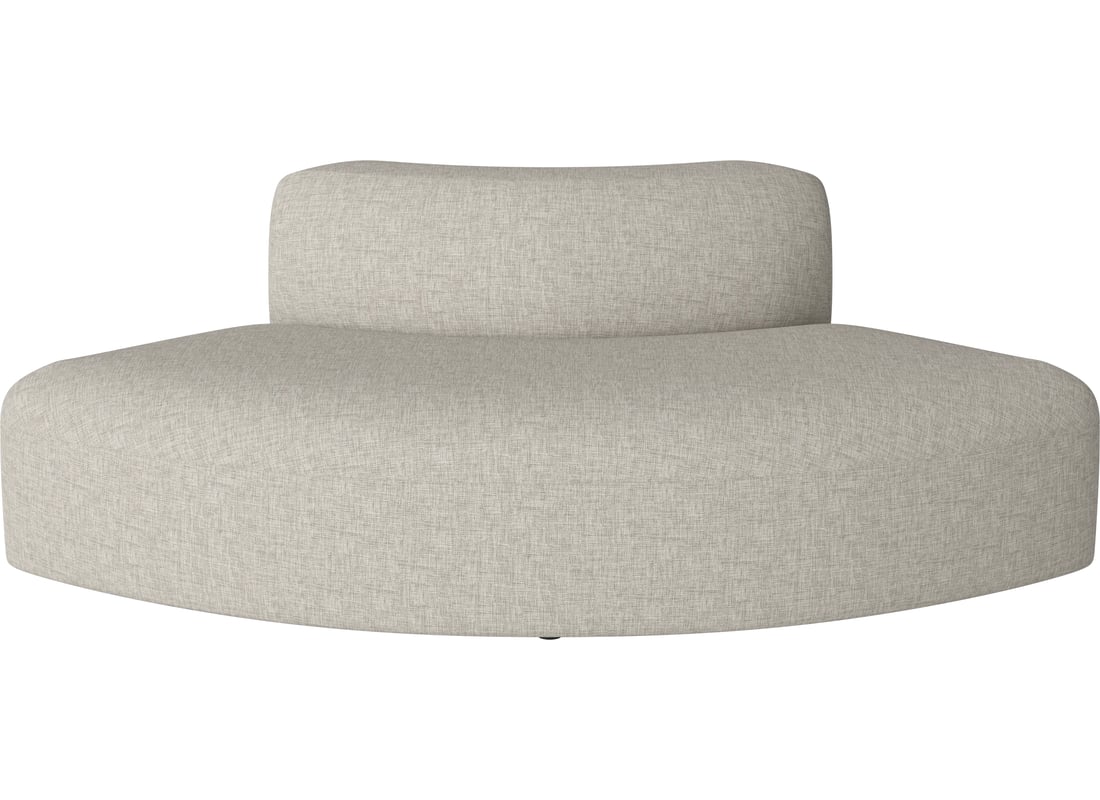 Bolia Modul de Spătar Curbat Angle Mic 90 Nantes - Țesătură Netedă, Nisip 190×102×67 cm 2