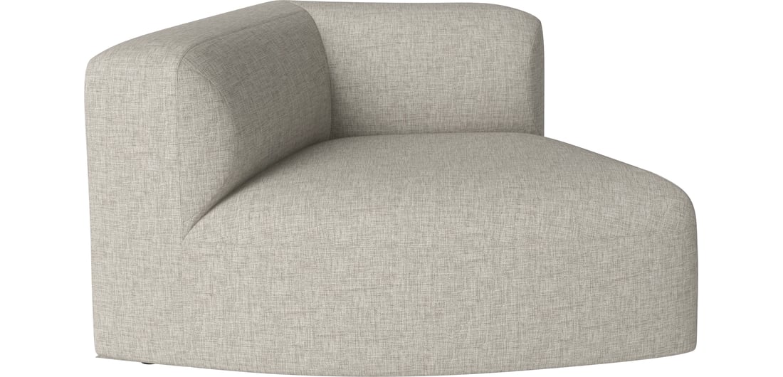 Bolia Modul de Colț Curbat Angle Mic 45 - Stânga Nantes - Țesătură Netedă, Nisip 125×95×67 cm 1