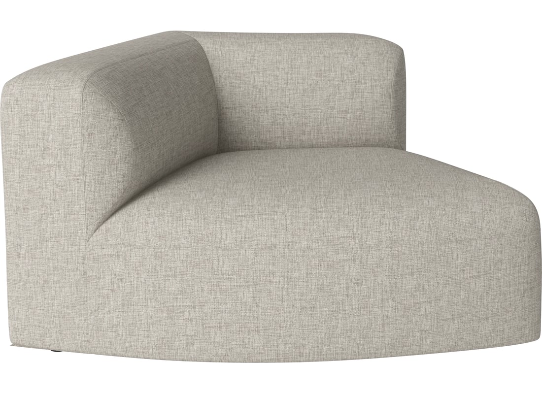 Bolia Modul de Colț Curbat Angle Mic 45 - Stânga Nantes - Țesătură Netedă, Nisip 125×95×67 cm 2