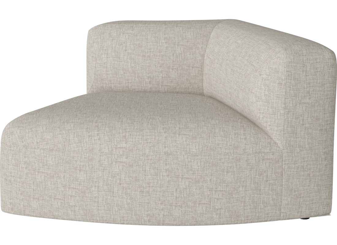Bolia Modul de Colț Curbat Angle Mic 45 - Dreapta Nantes - Țesătură Netedă, Nisip 125×95×67 cm 2